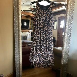New w/tags Cheetah print high low dress